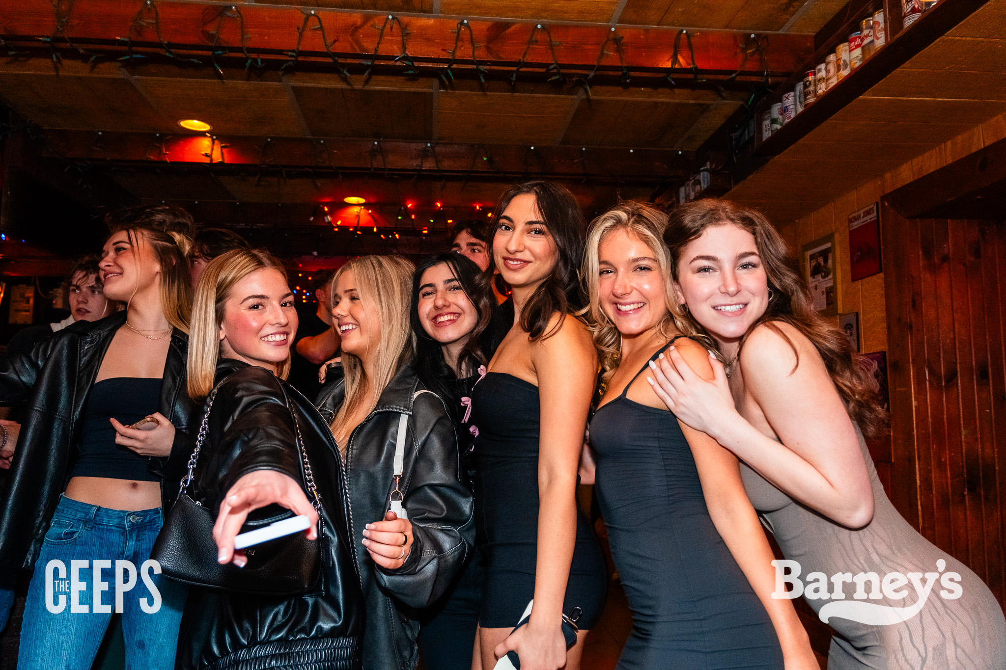 Group of girls smiling at the camera